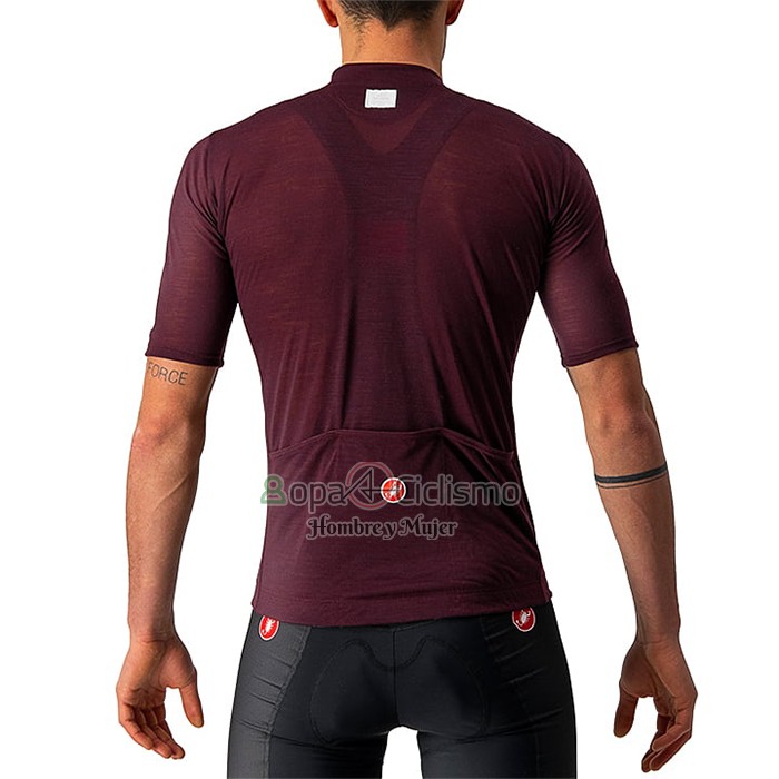 Giro d'Italia Ropa Ciclismo Culotte Corto 2021 Hombre Mangas Cortas APagado Rojo